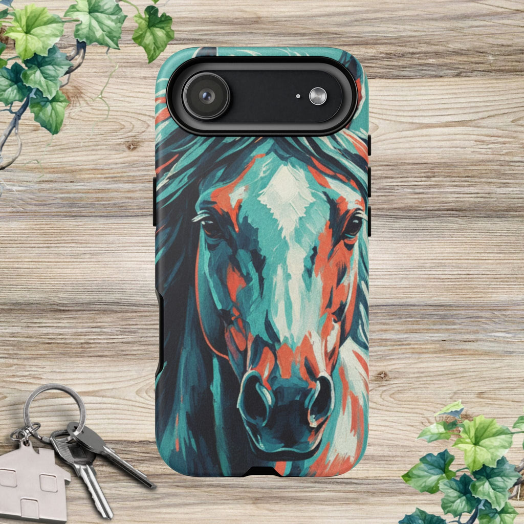 Colorful Horse Head – Turquoise