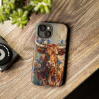 Texas Bluebonnet Longhorn Phone Case