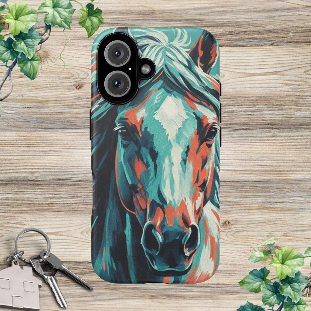 Colorful Horse Head – Turquoise