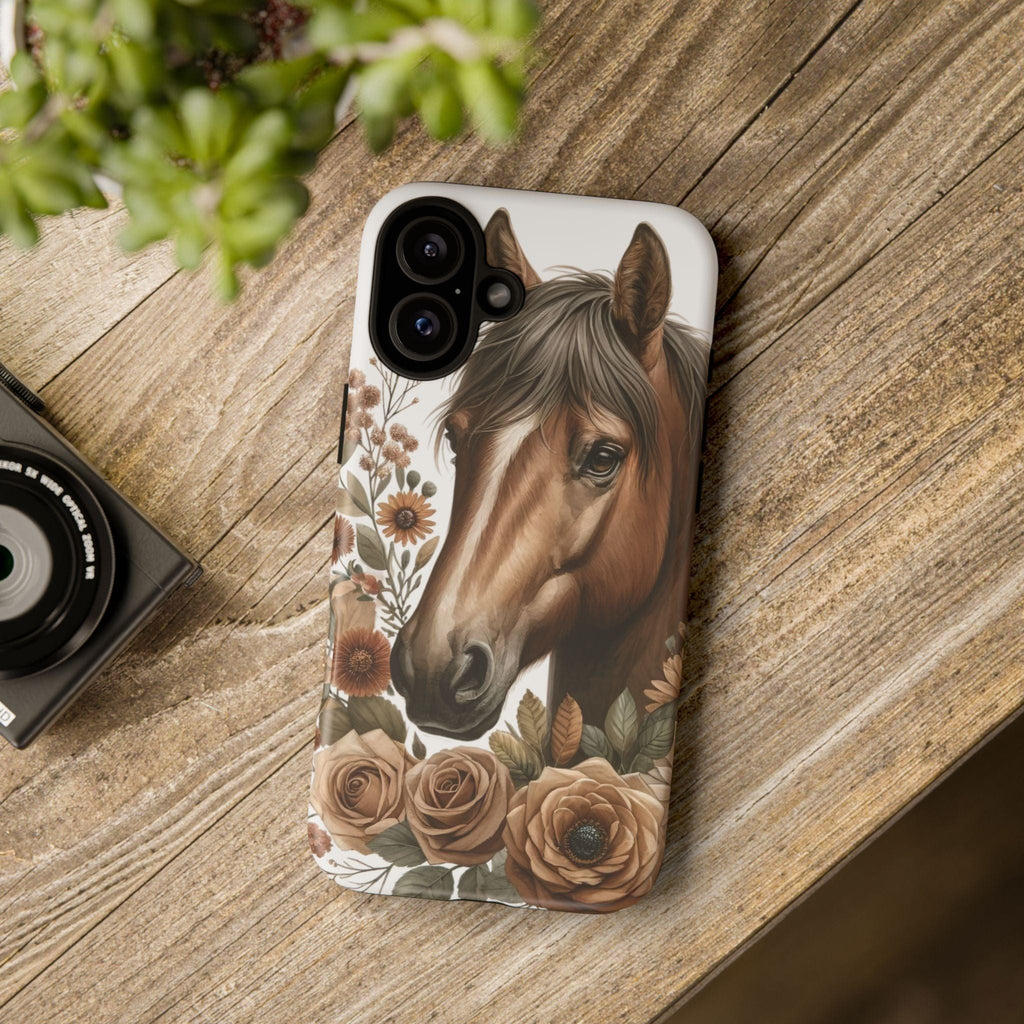 Painted Horse & Roses – Phone Case