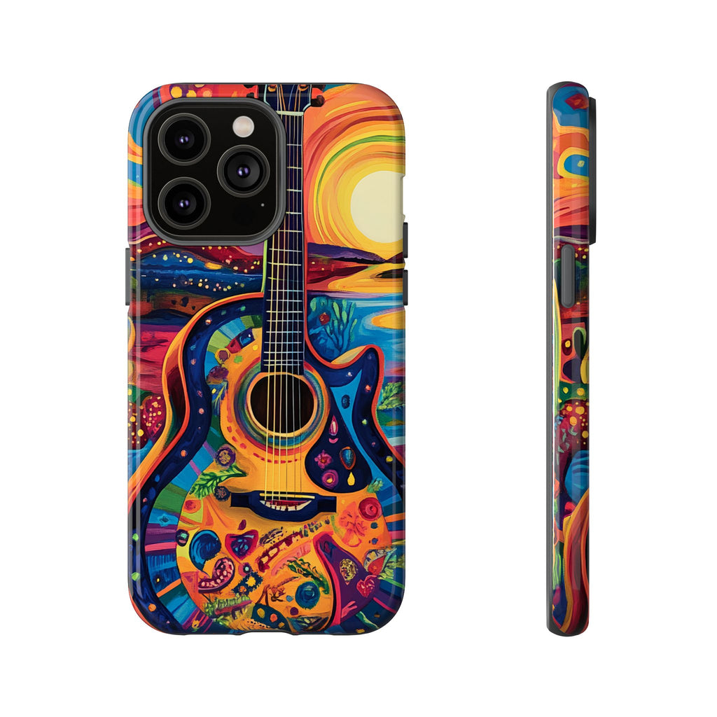Psychedelic Sunset Guitar Phone Case