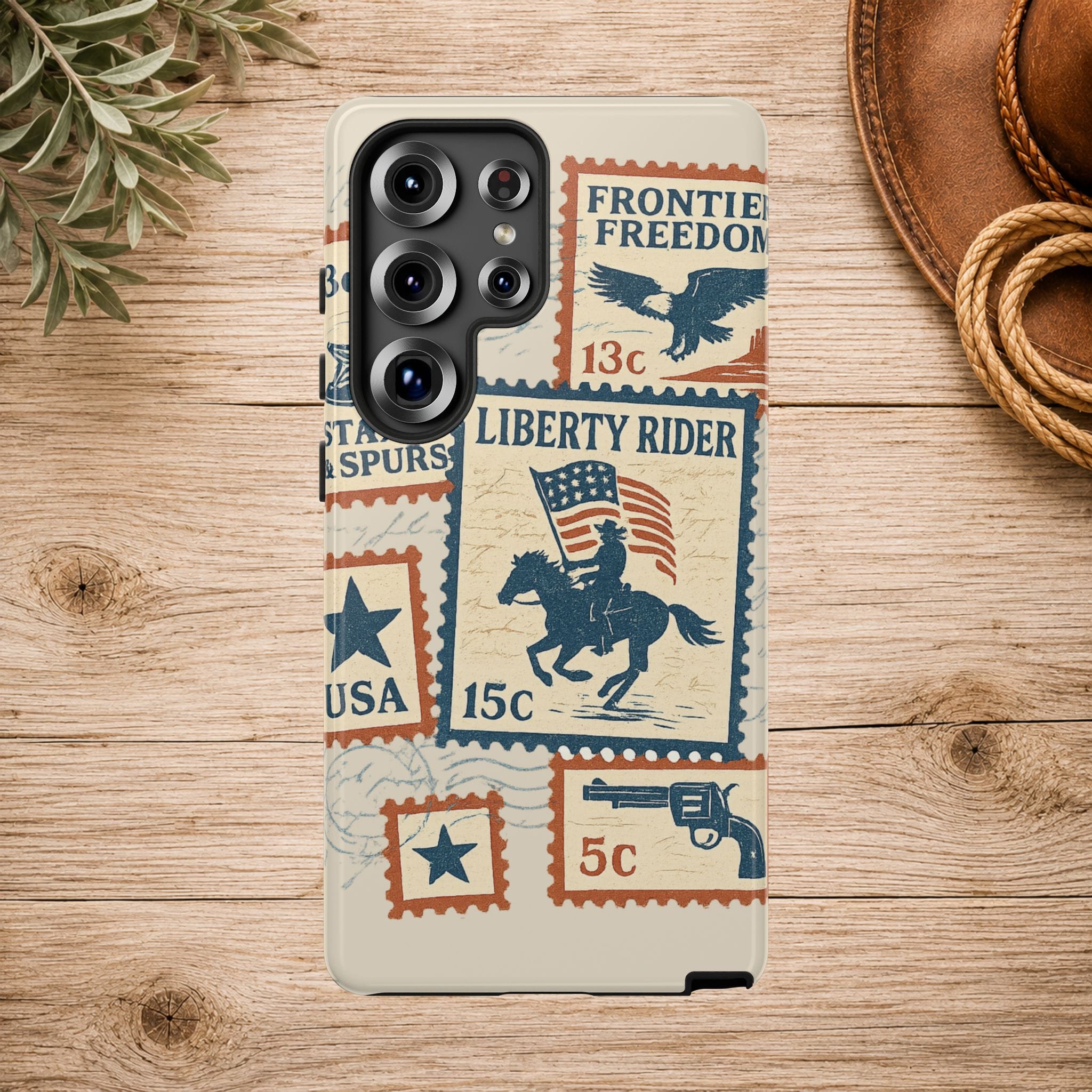 Liberty Rider Vintage Western Patriotic Phone Case