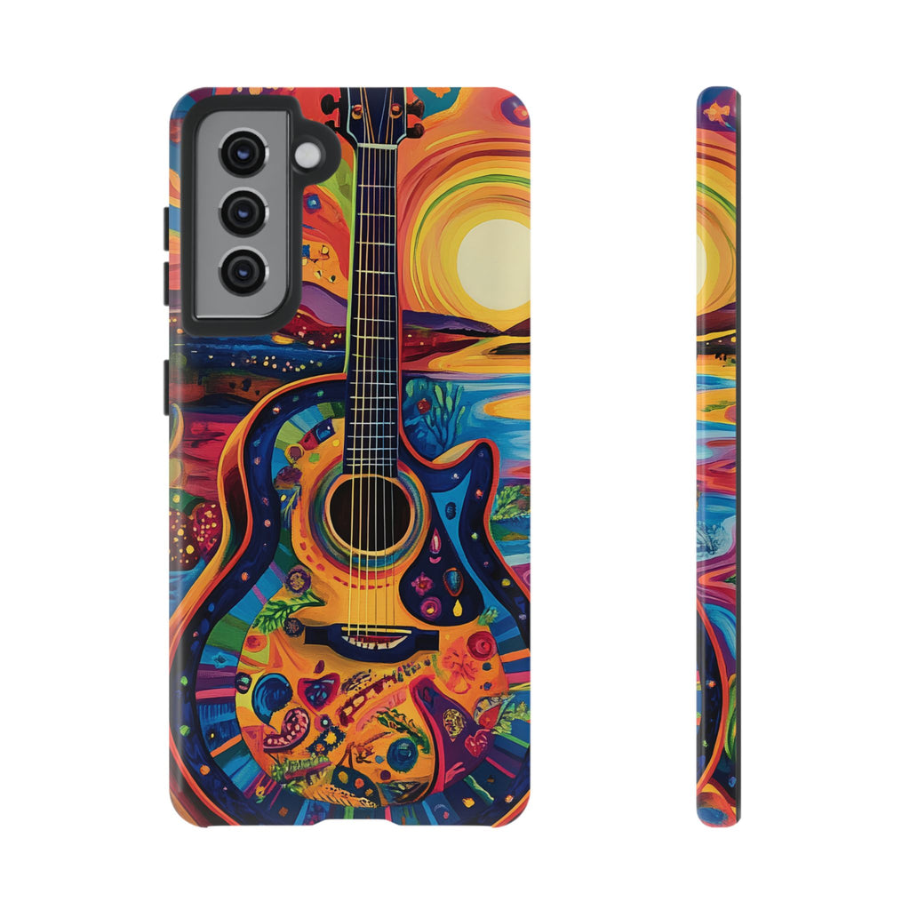 Psychedelic Sunset Guitar Phone Case