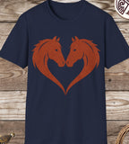 Horse Love Heart T-Shirt