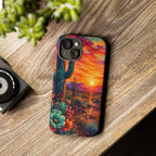 Desert Sunset Bloom Western Phone Case