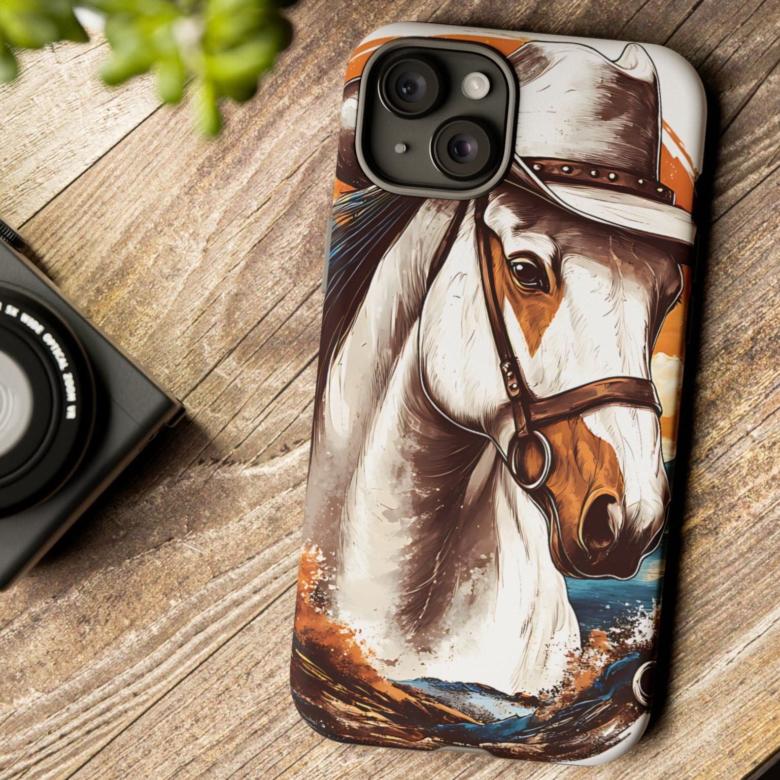 White Hat Horse-Phone Cases