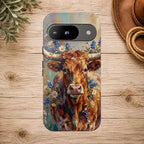 Texas Bluebonnet Longhorn Phone Case