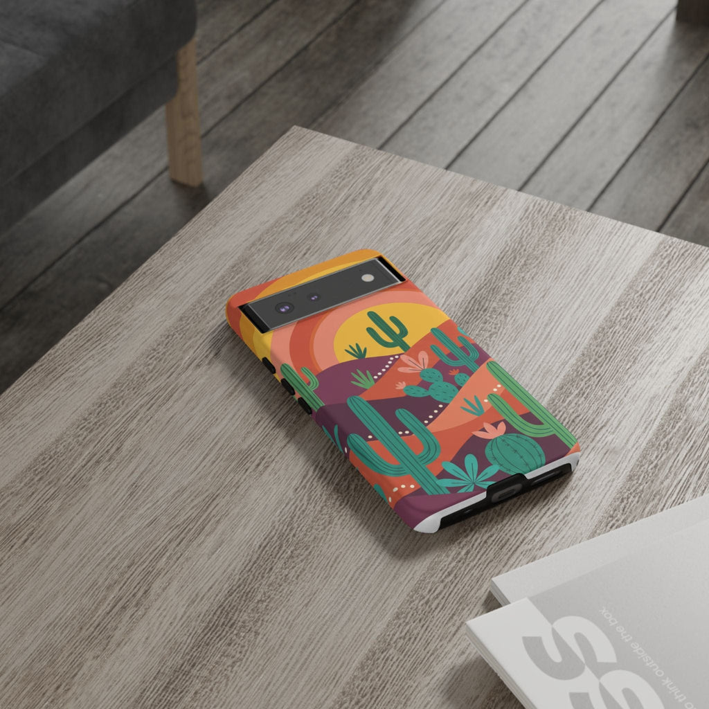 Desert Sunset Cactus Phone Case
