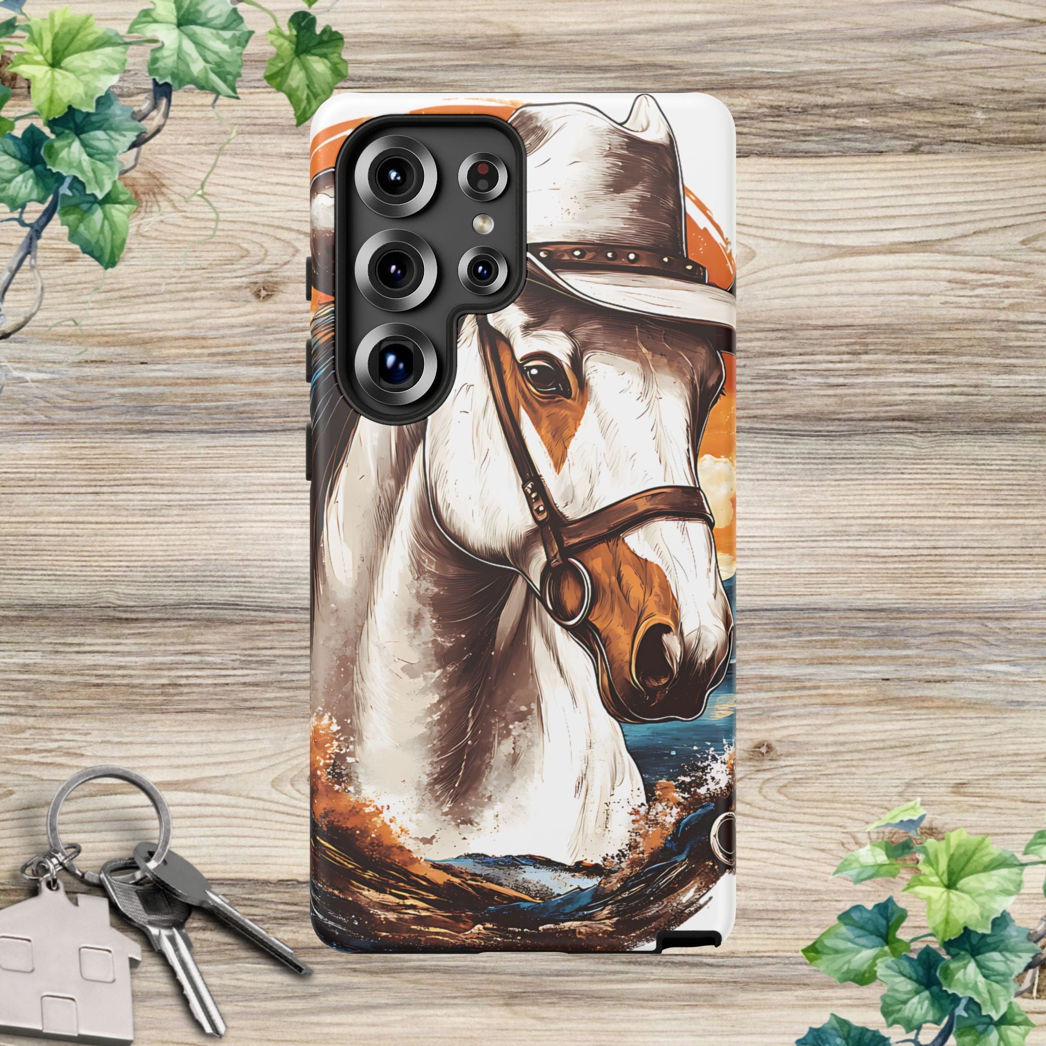 White Hat Horse-Phone Cases