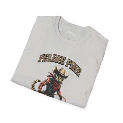 Softstyle Unisex T-Shirt: Feline Fine