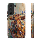 Texas Bluebonnet Longhorn Phone Case