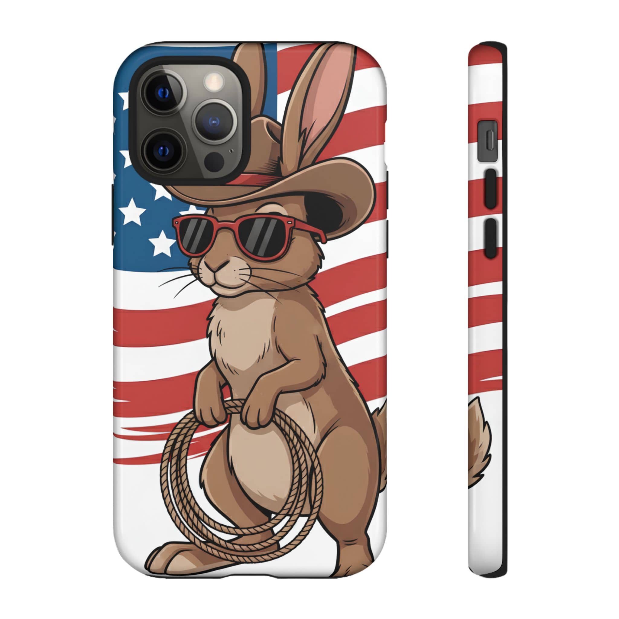 Patriotic Cowboy Bunny Phone Case