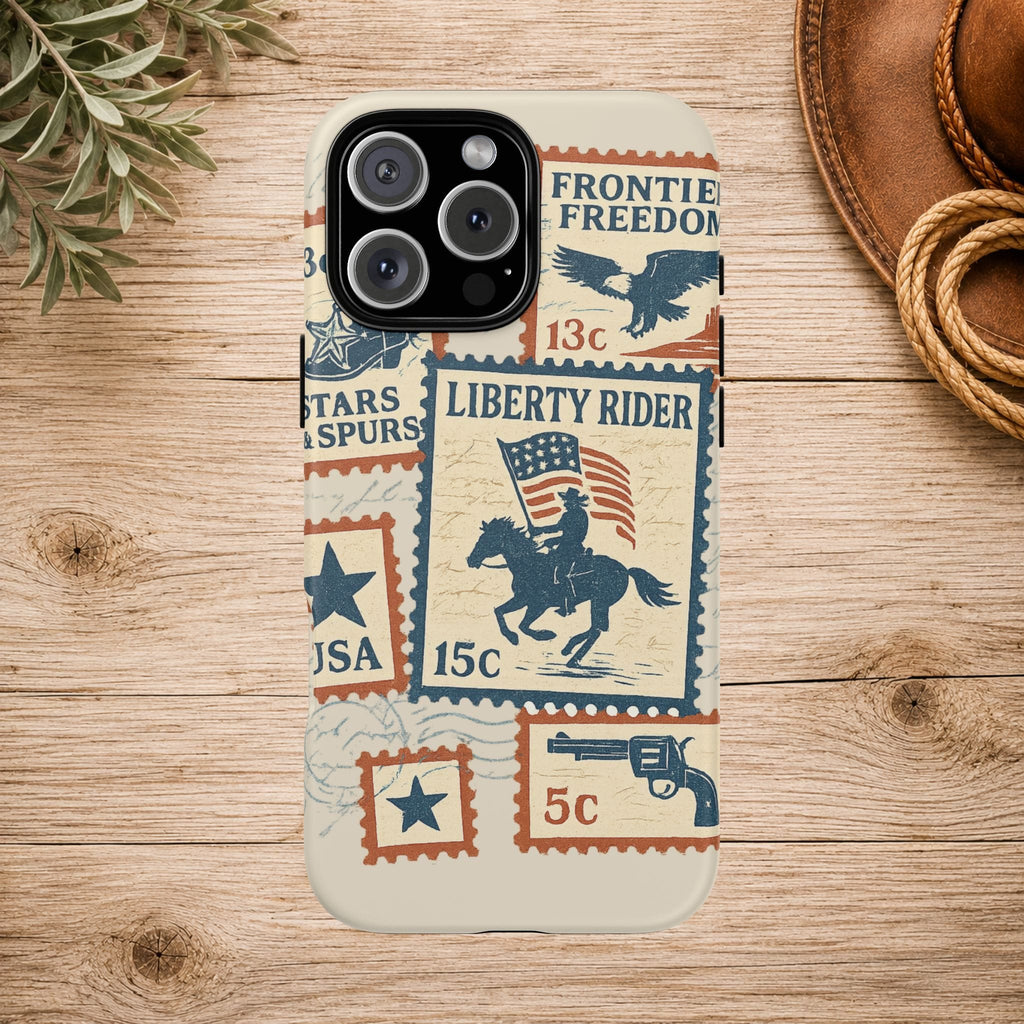 Liberty Rider Vintage Western Patriotic Phone Case