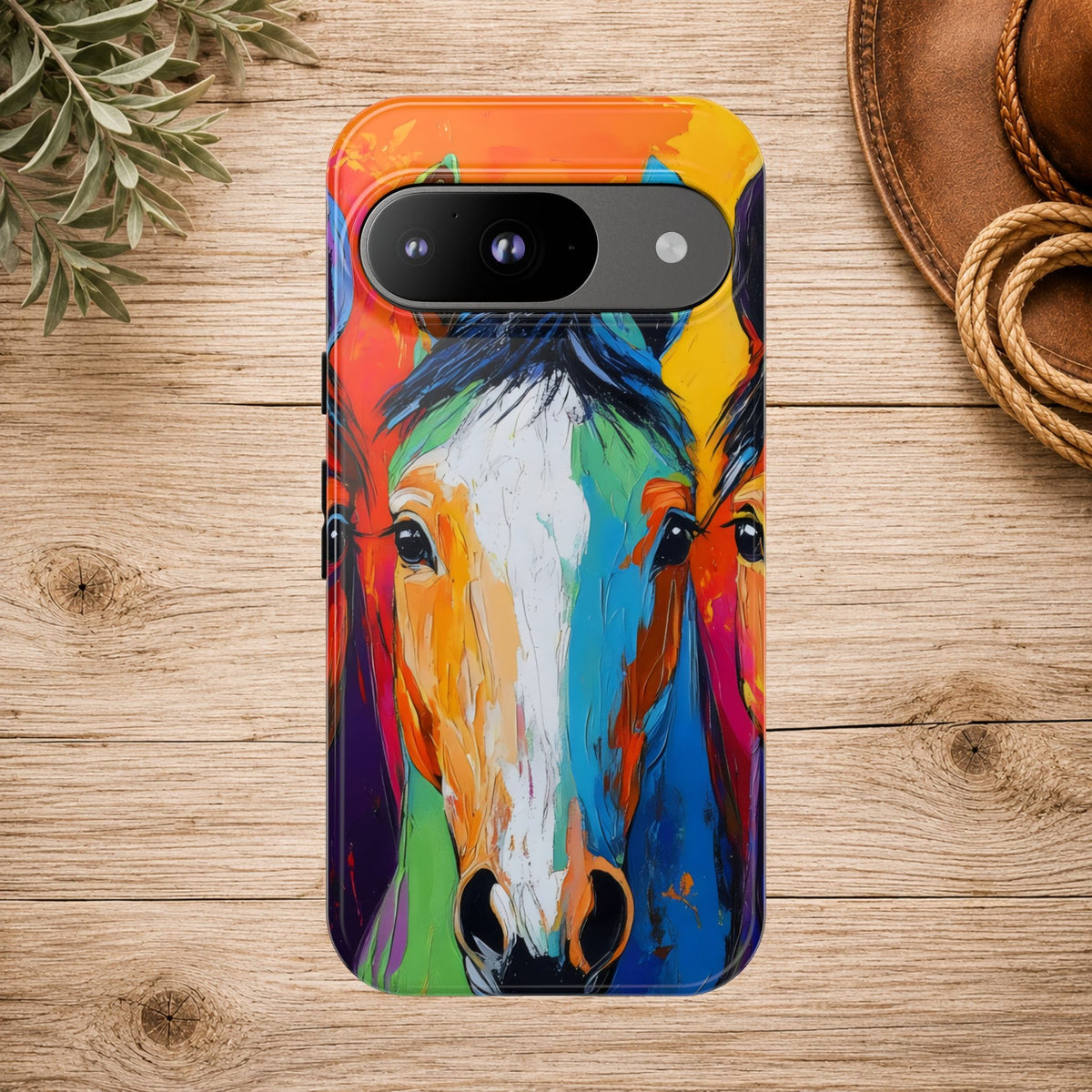 Colorful Horse Head Phone Case