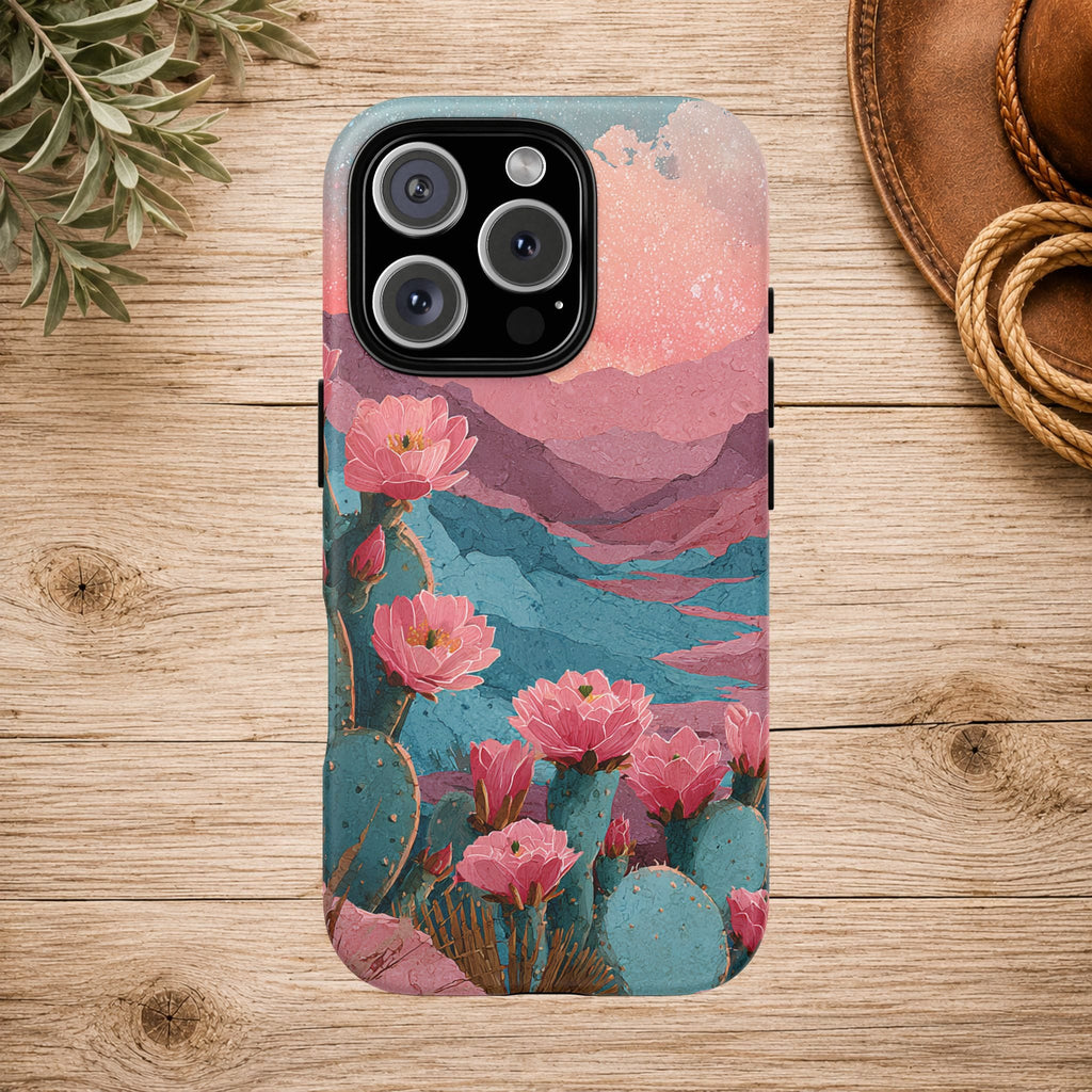 Desert Bloom Sunset Phone Case