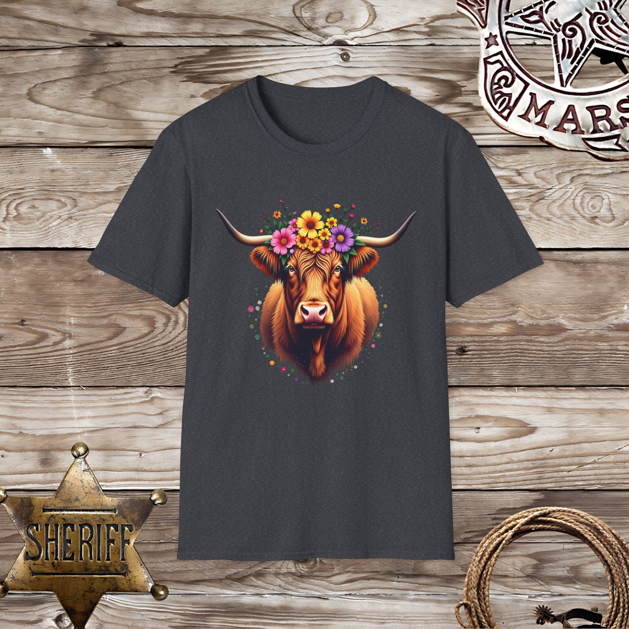Beautiful Highland Cow-T-Shirt