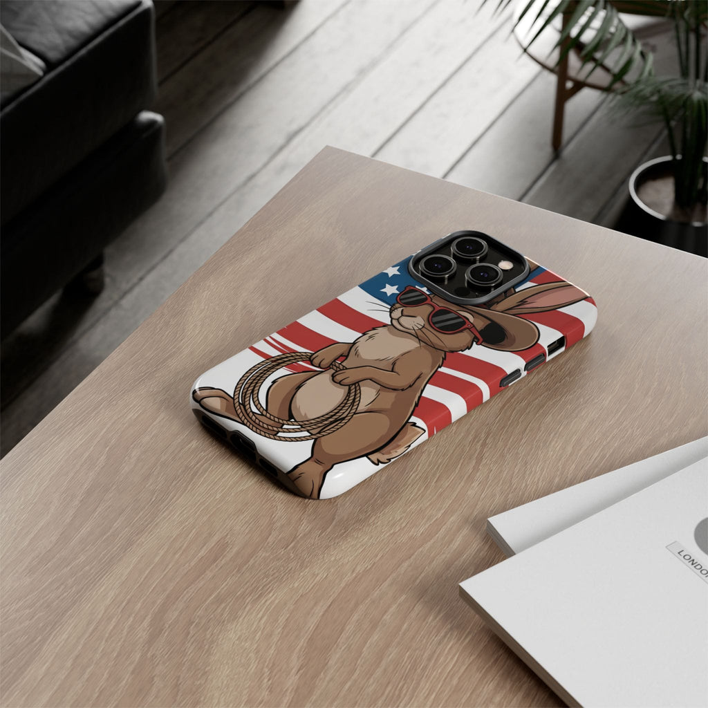 Patriotic Cowboy Bunny Phone Case
