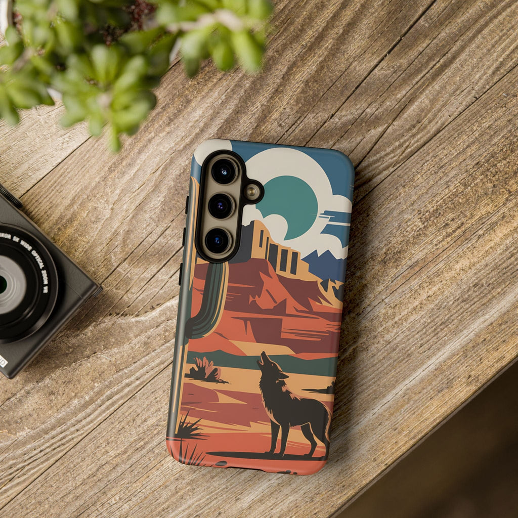 Mountain and Wolf -Phone Case
