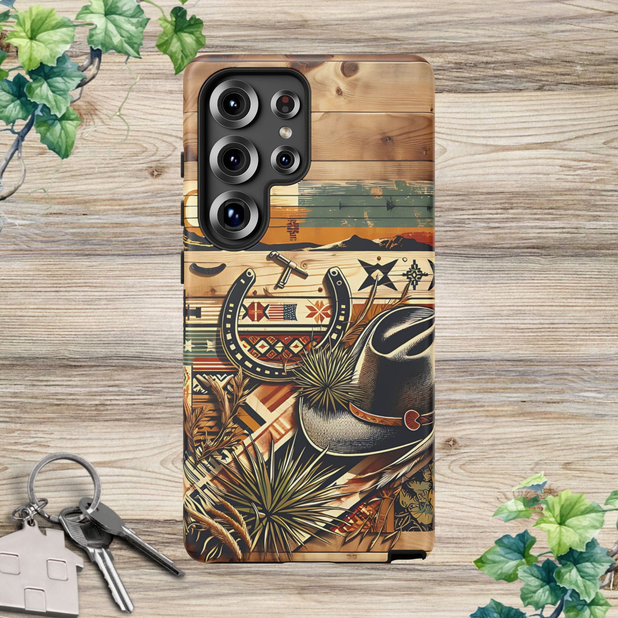 Hat and Horseshoes -Phone Case