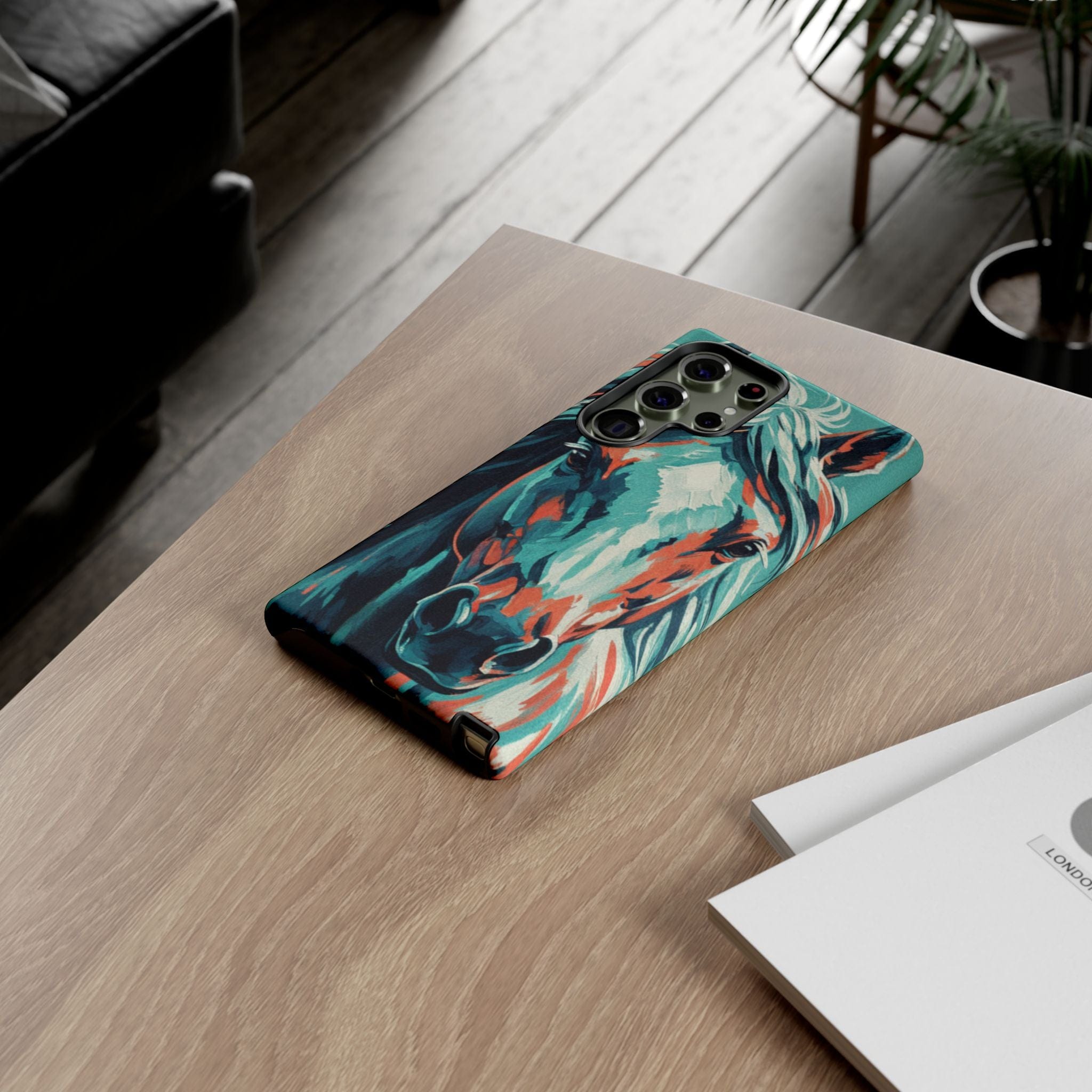 Colorful Horse Head – Turquoise