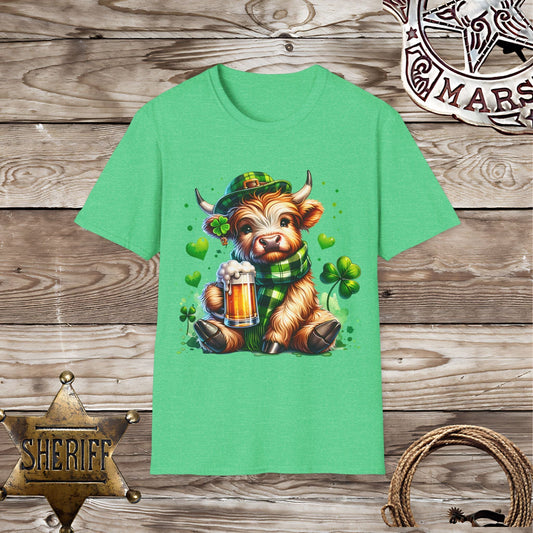 St. Patrick's Day Highland Cow T-Shirt