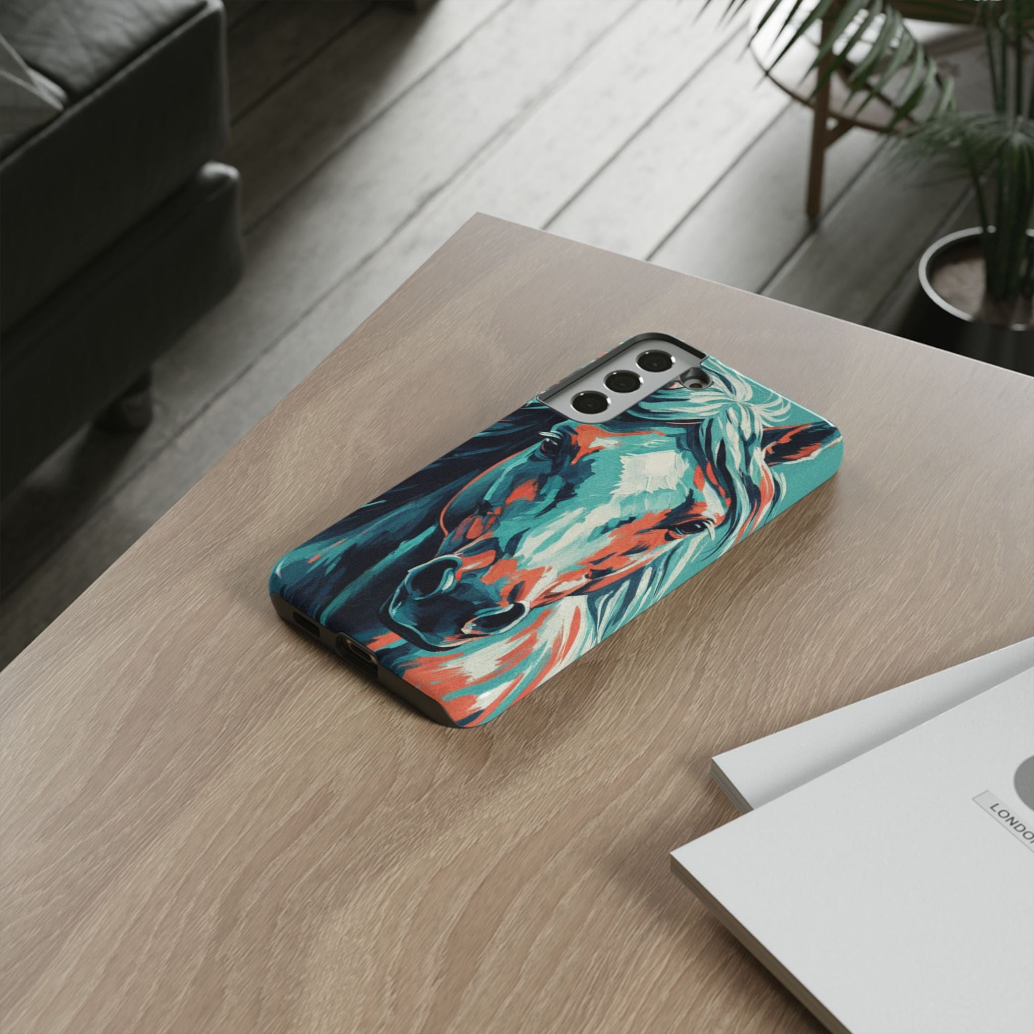Colorful Horse Head – Turquoise
