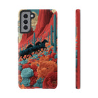 Desert Wild Horses Floral Phone Case