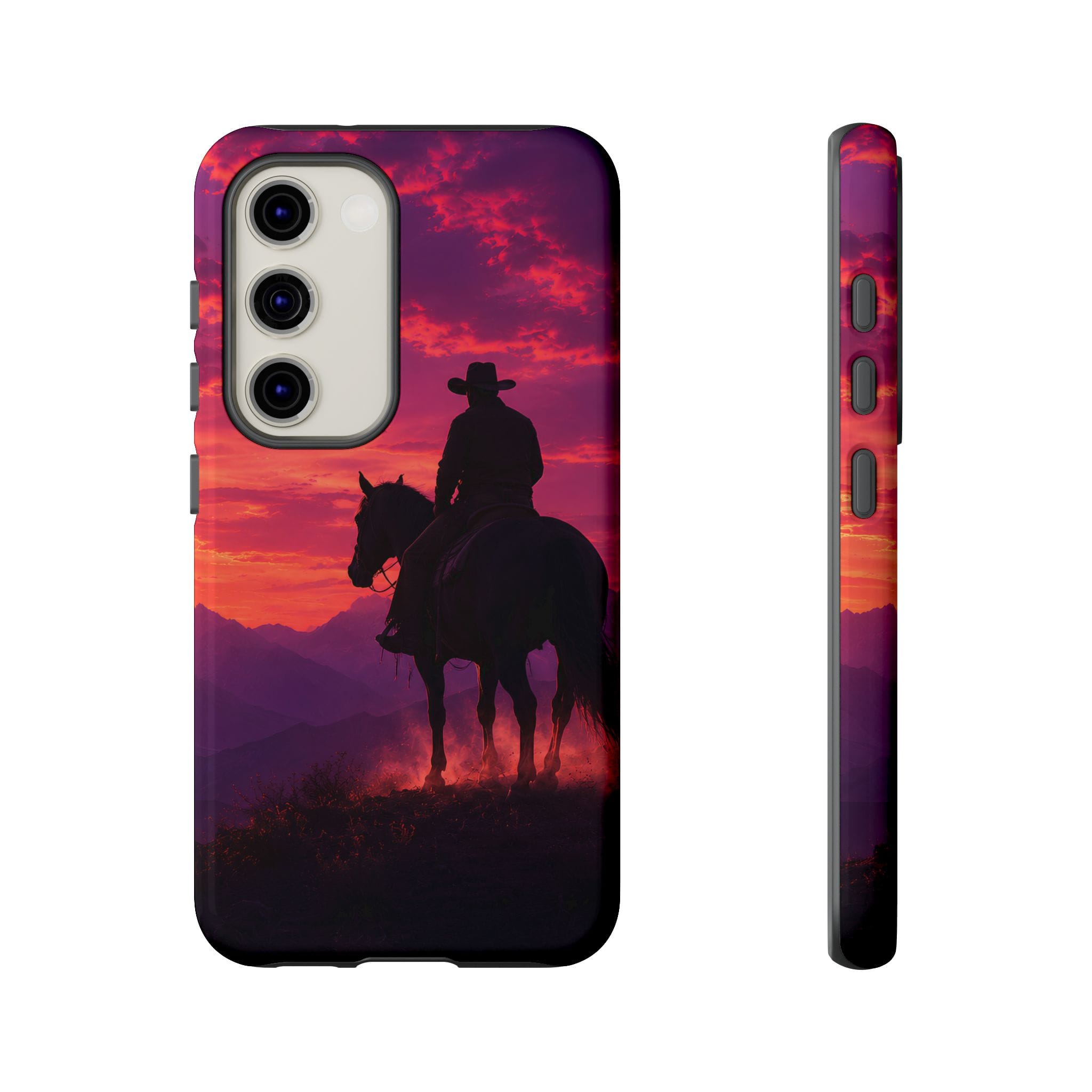 Cowboy Sunset Horseback Phone Case