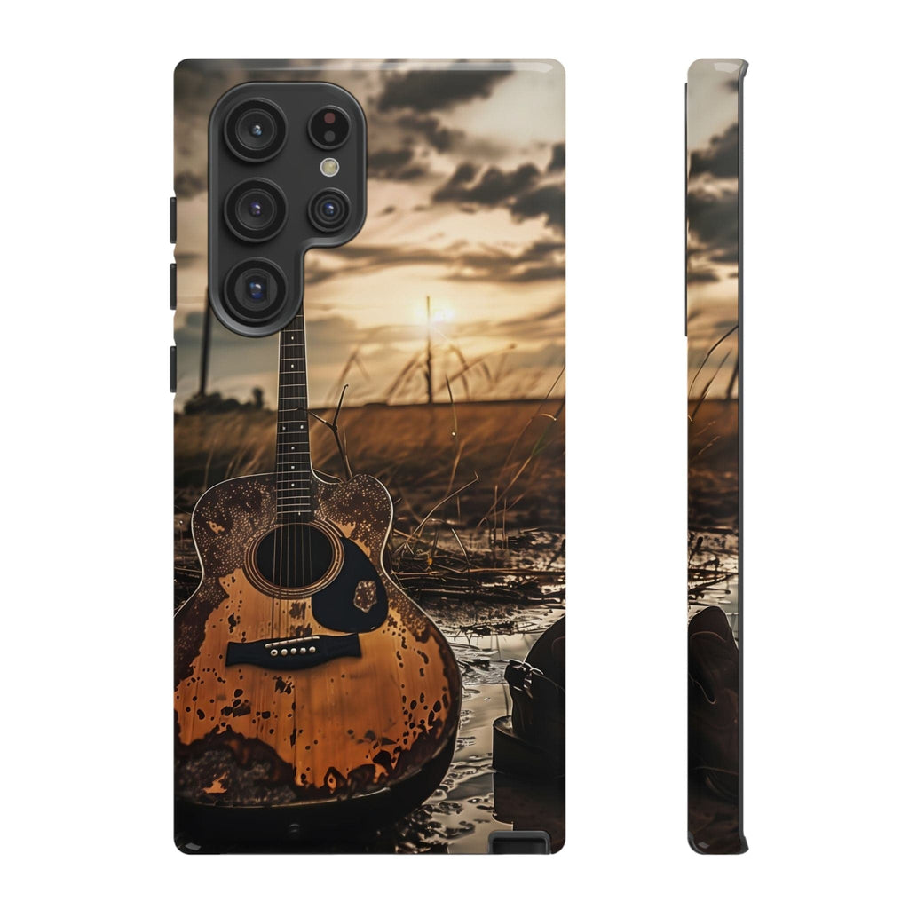 Guitar in a Wet Field -Phone Case