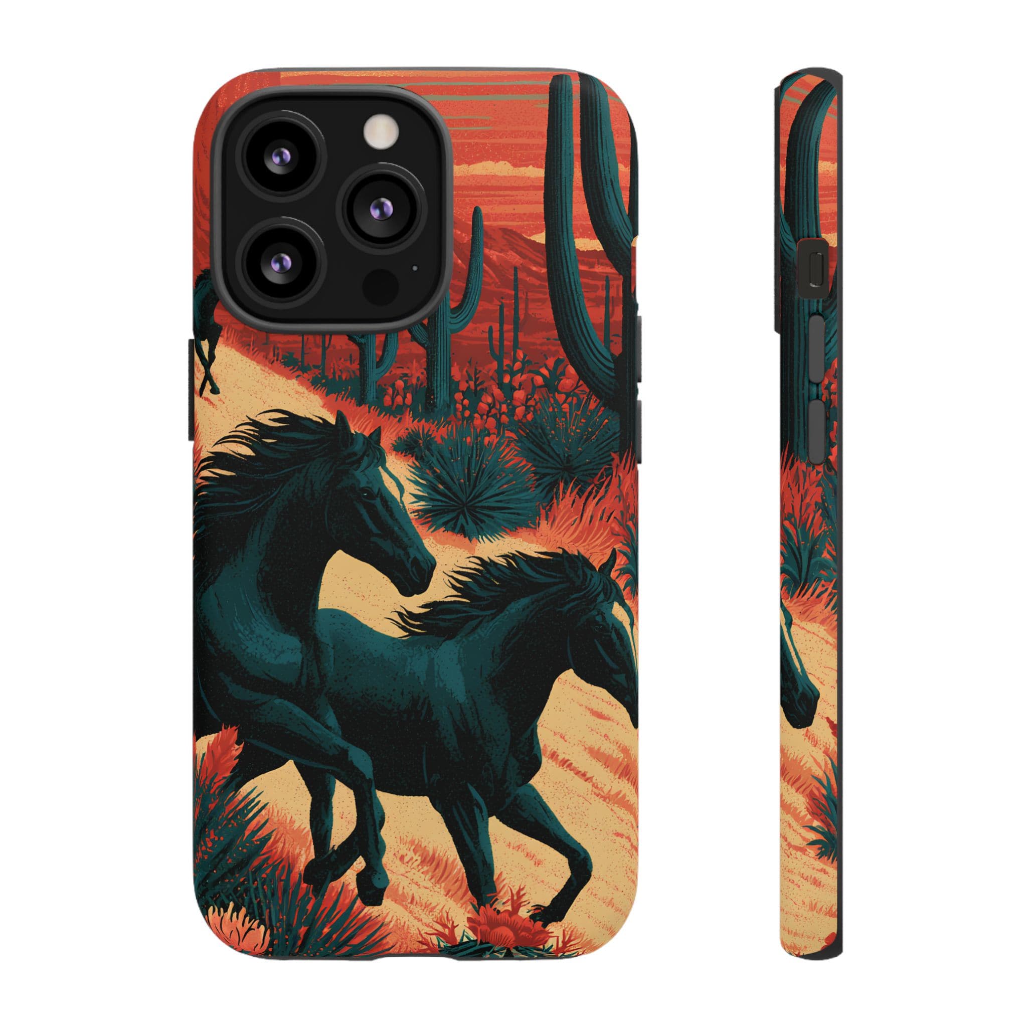 Desert Run Wild Horse Phone Case