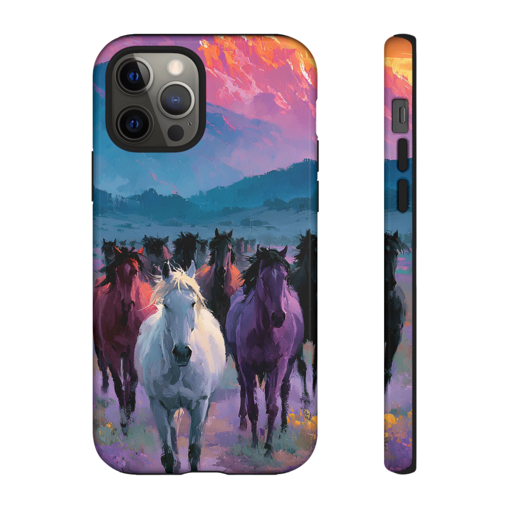 Wild Horses Sunset Mountain Phone Case