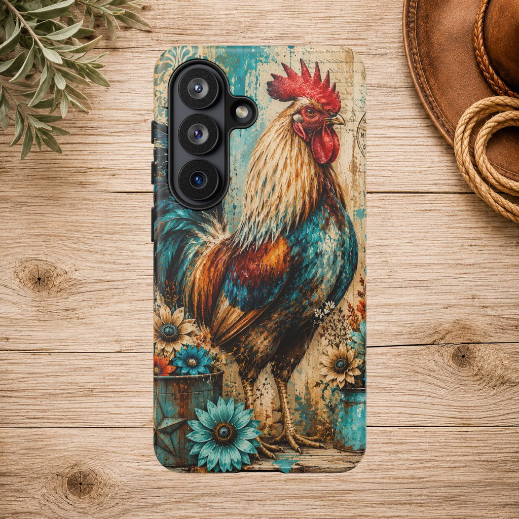 Rustic Farmhouse Rooster Phone Case
