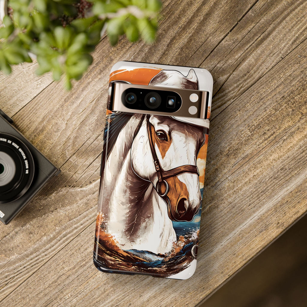 White Hat Horse-Phone Cases
