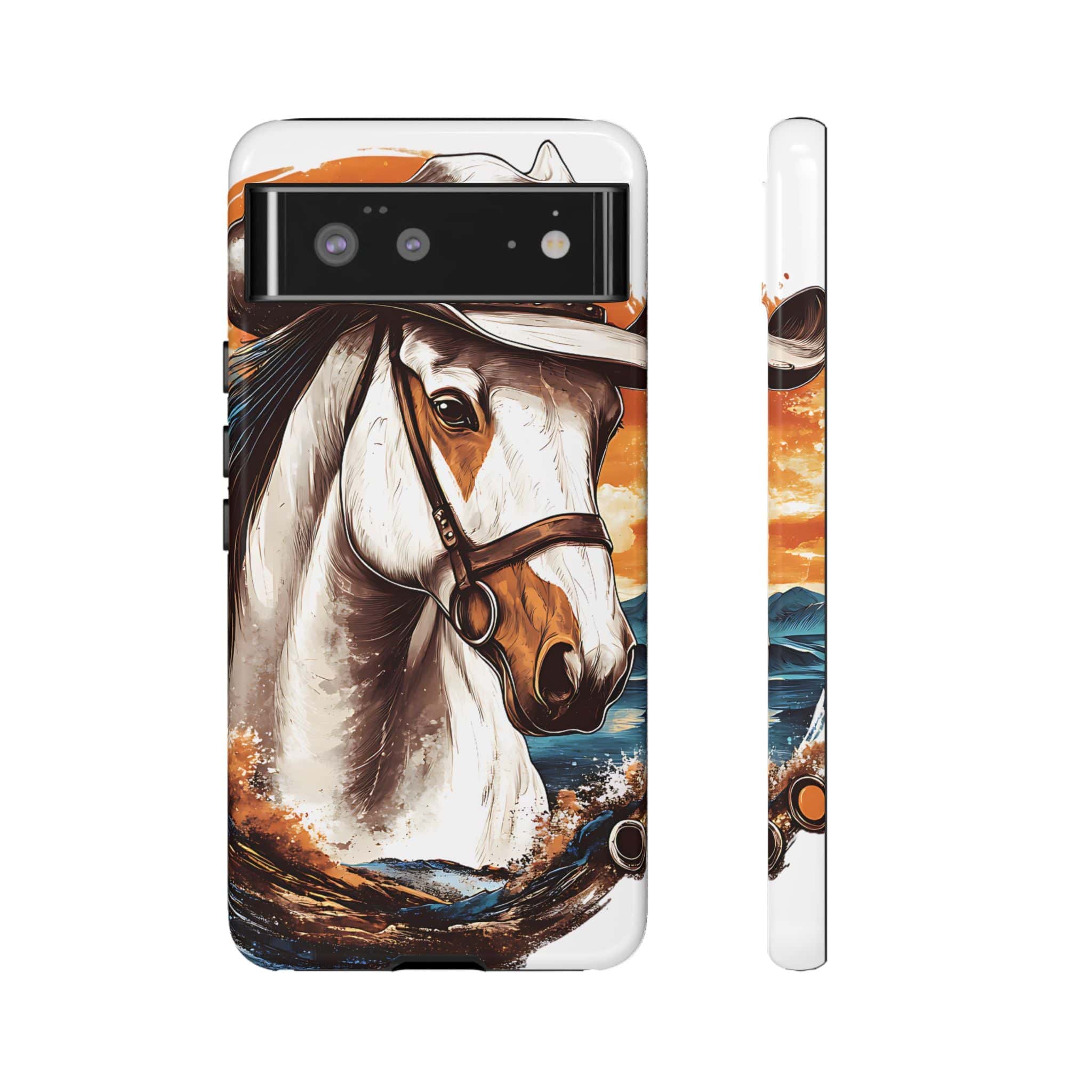 White Hat Horse-Phone Cases