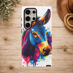 Color Splash Donkey Phone Case