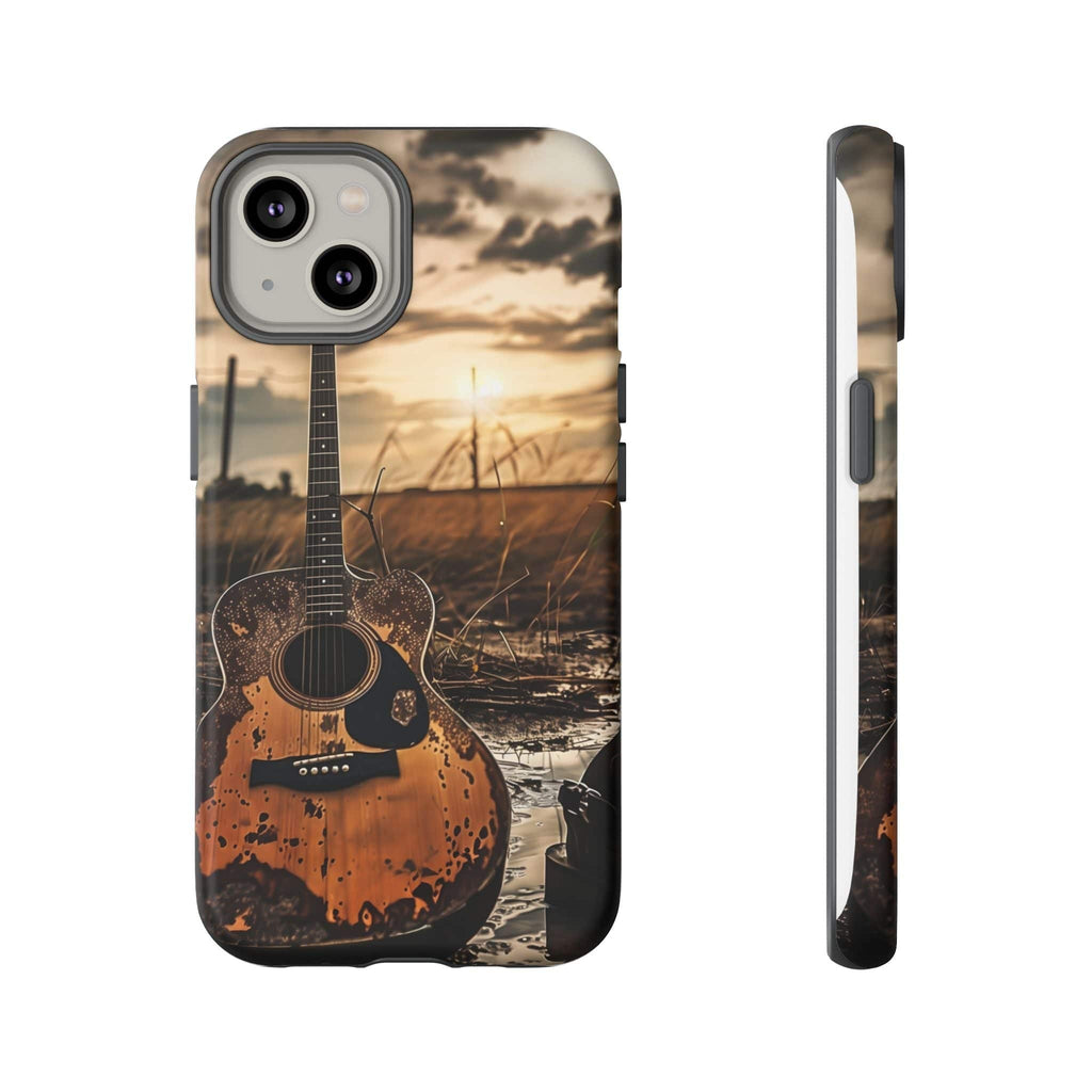 Guitar in a Wet Field -Phone Case