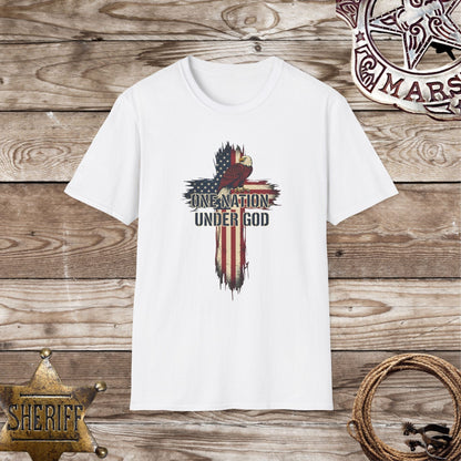 One Nation Under God Cross T-Shirt