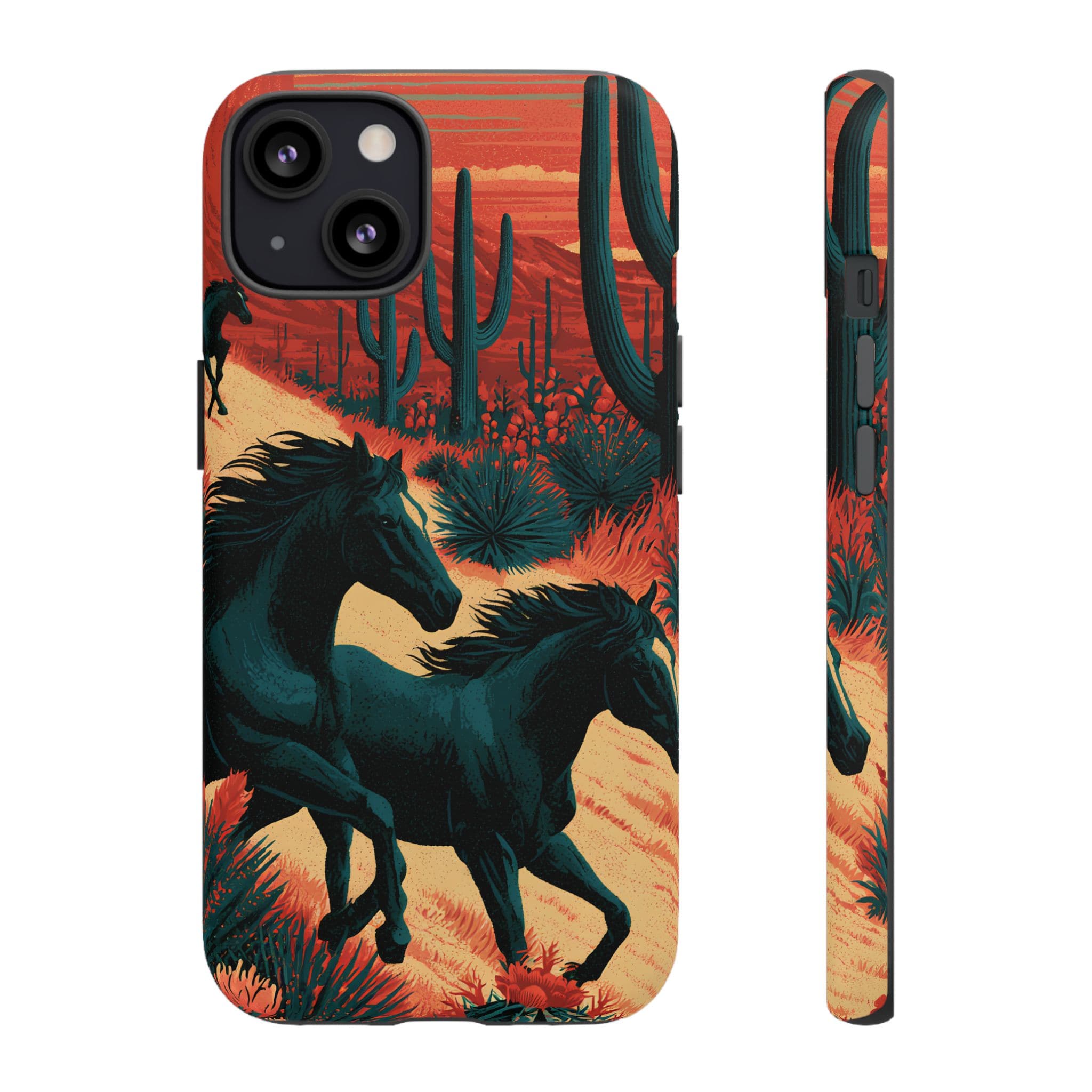 Desert Run Wild Horse Phone Case
