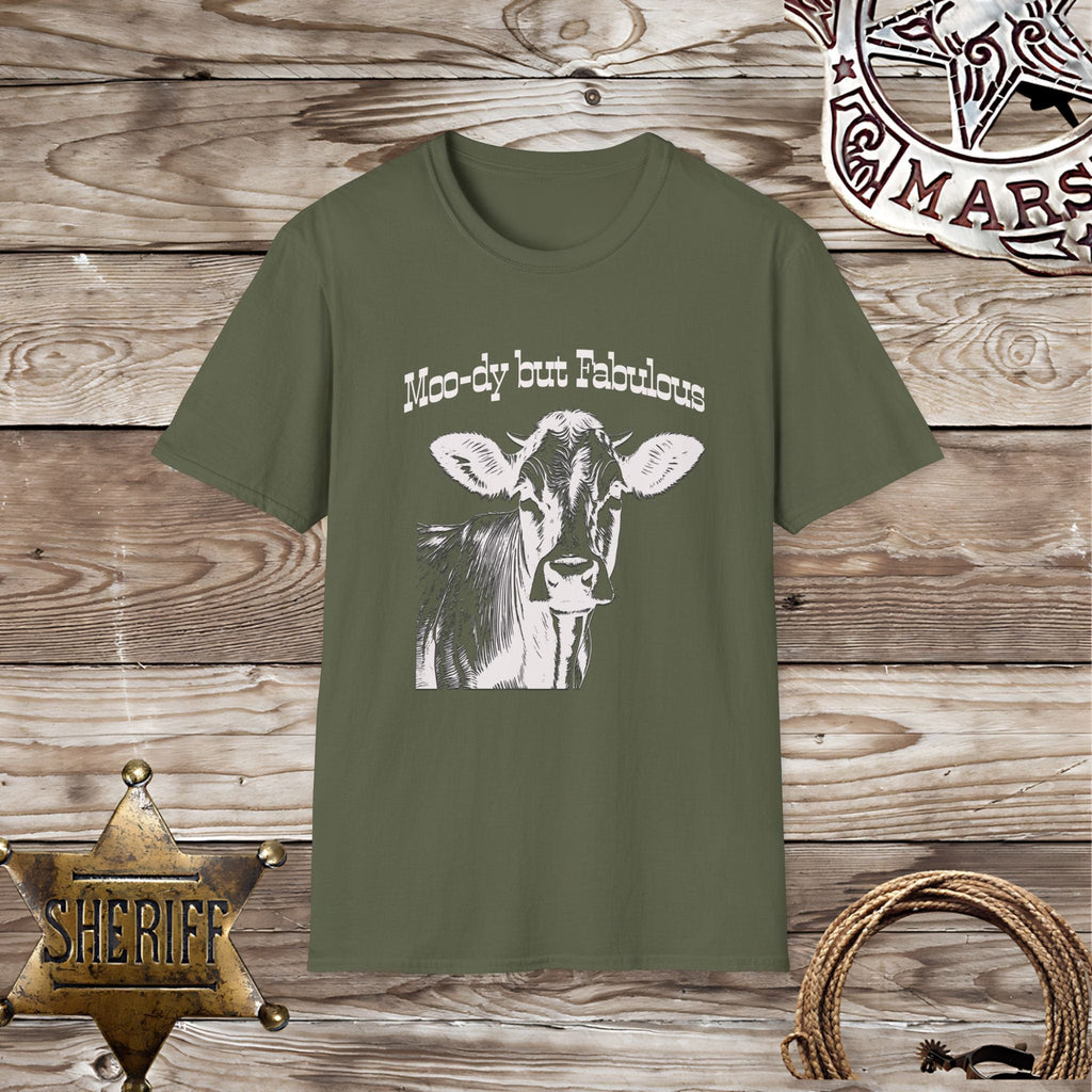 Moo-dy But Fabulous-T-Shirt