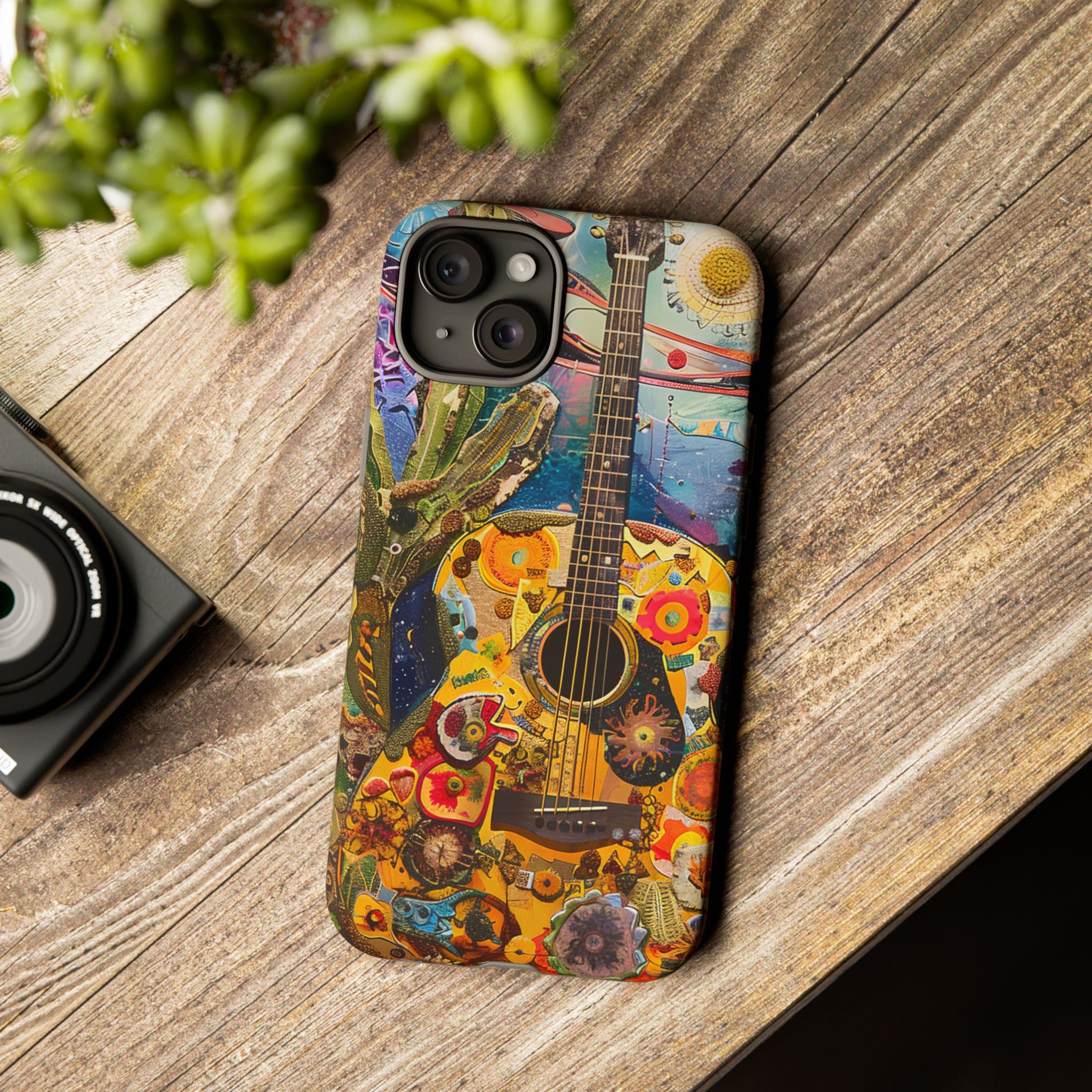 Floral Guitar- Phone Case