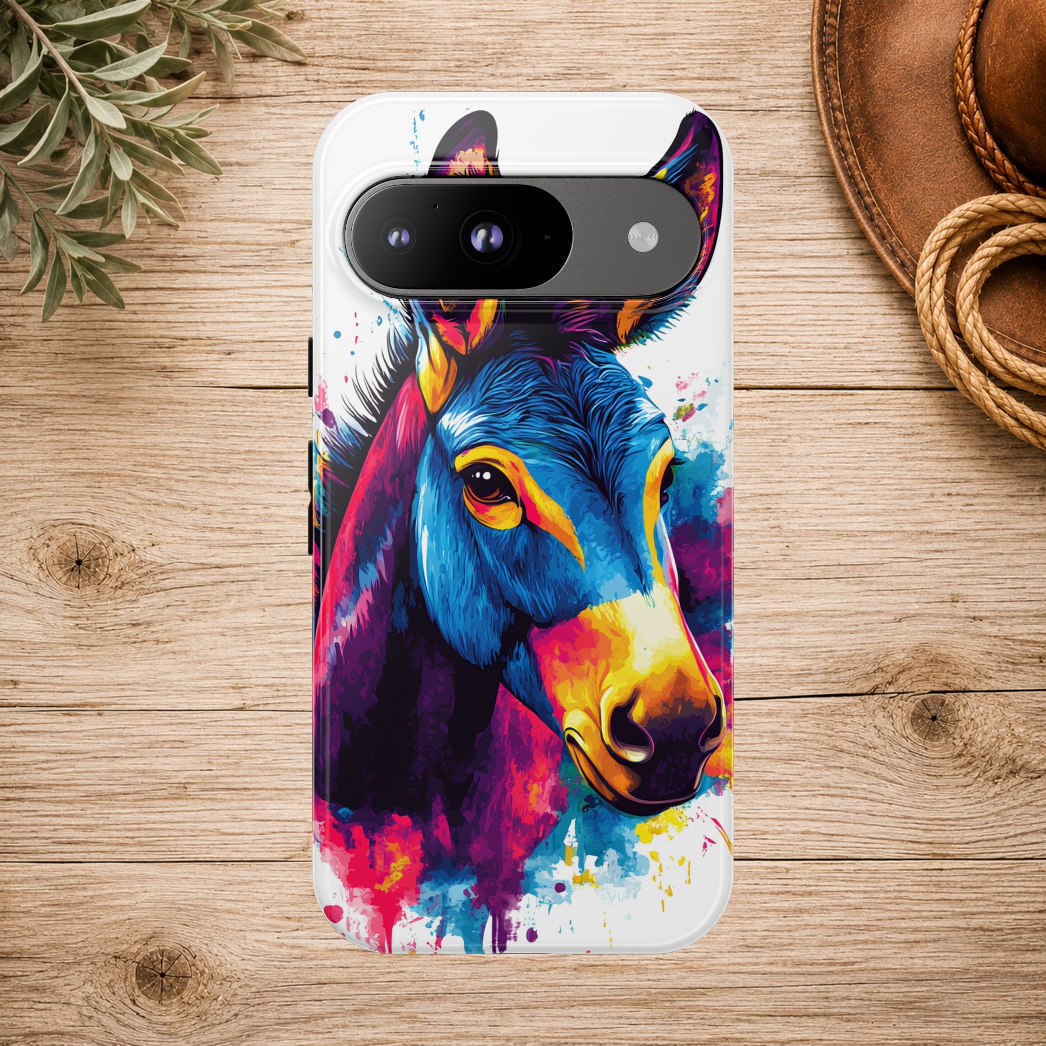Color Splash Donkey Phone Case