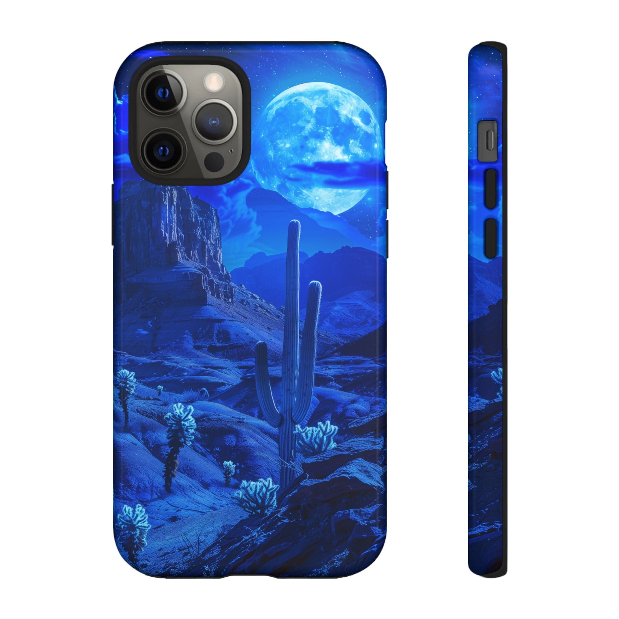 Blue Desert Moon Phone Case