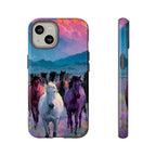 Wild Horses Sunset Mountain Phone Case