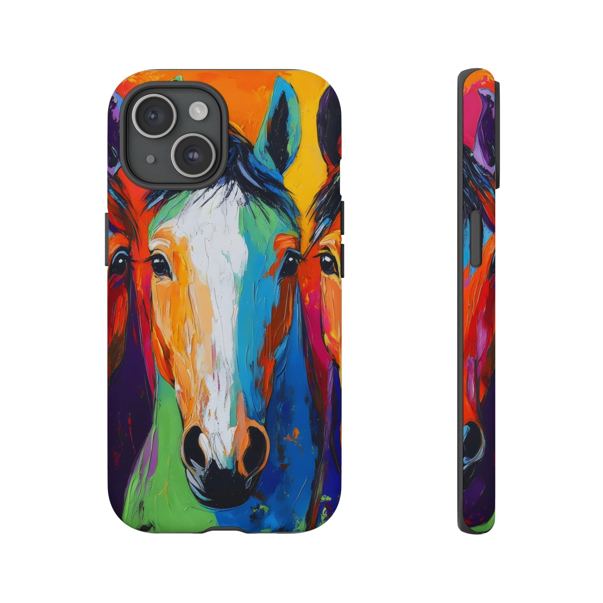 Colorful Horses Head - Phone Case