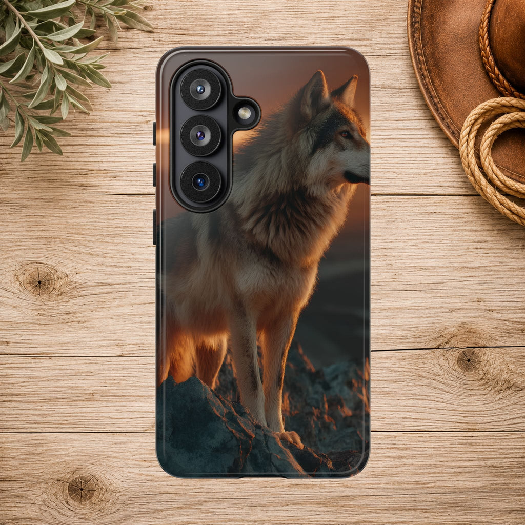 Wolf Sunset Phone Case