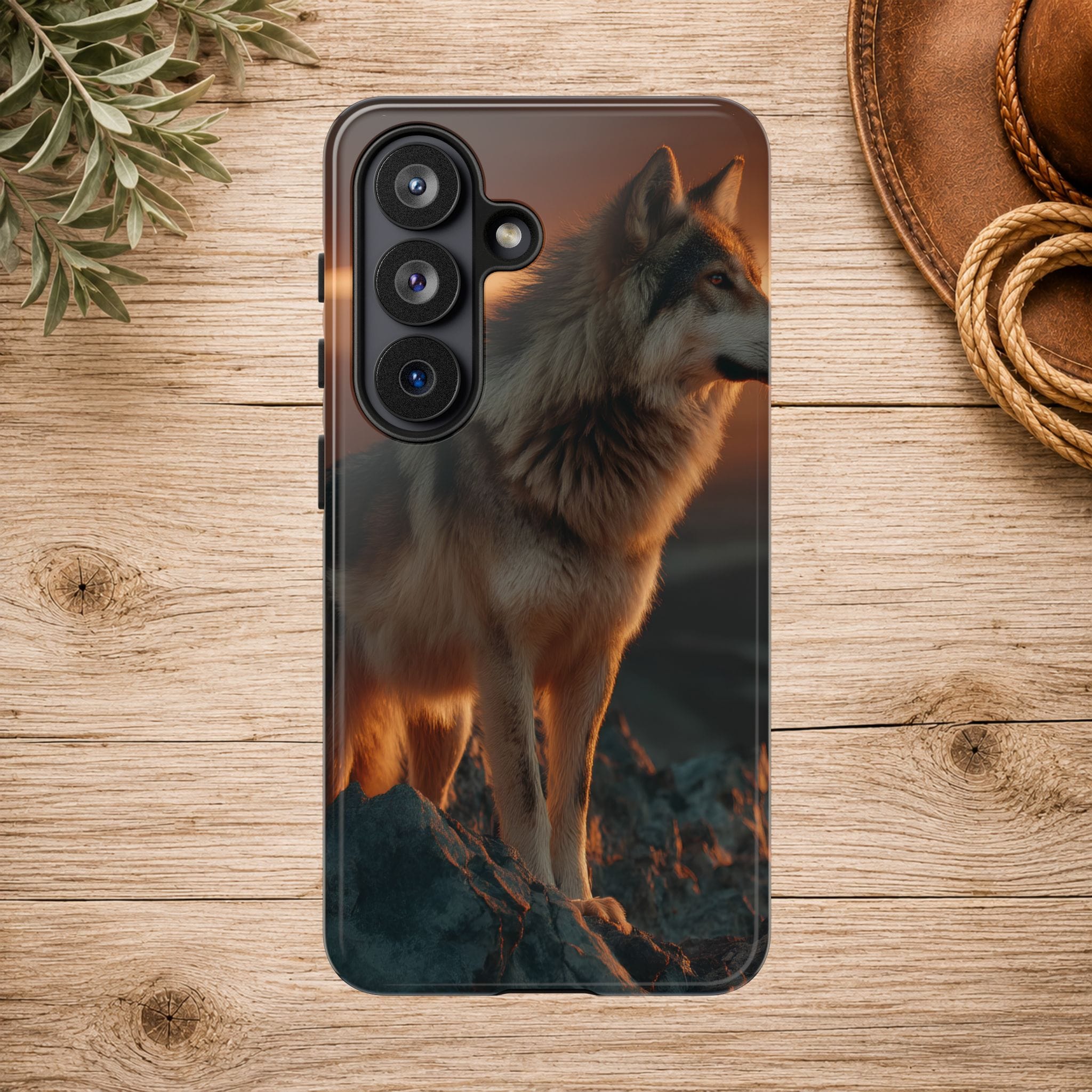Wolf Sunset Phone Case