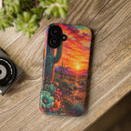 Desert Sunset Bloom Western Phone Case