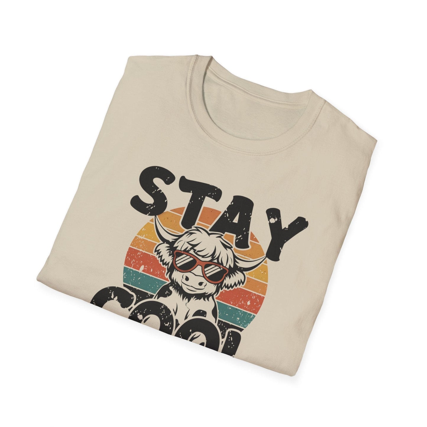 Softstyle Unisex T-Shirt:  Highland Cow Stay Cool