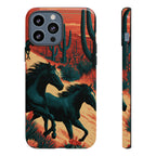 Desert Run Wild Horse Phone Case