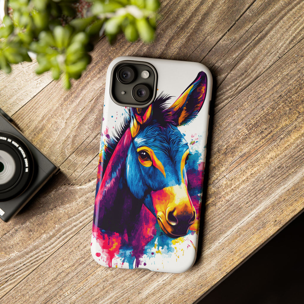 Color Splash Donkey Phone Case